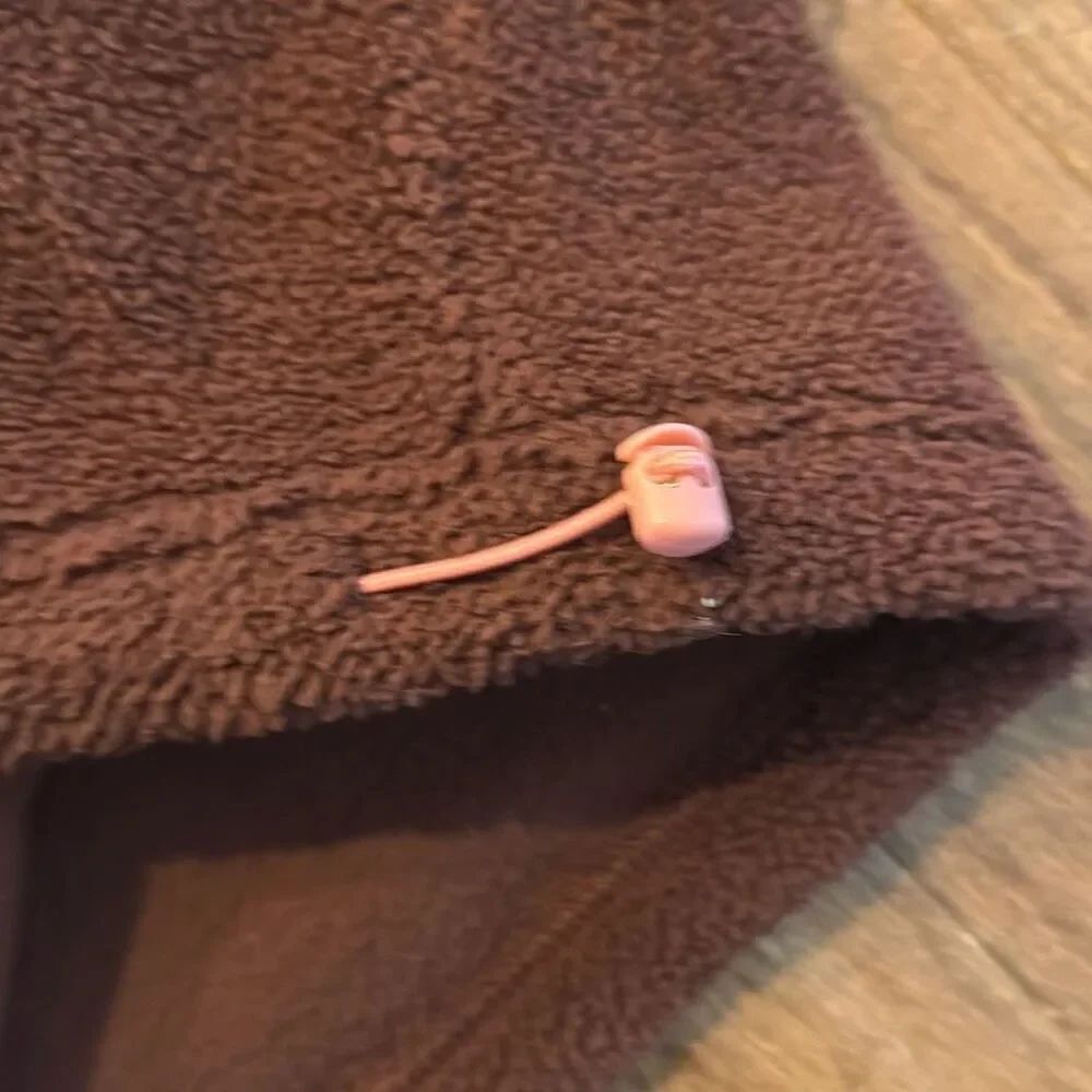 Offline by Aerie NWOT burgundy fleece quarter zip - Picture 8 of 11